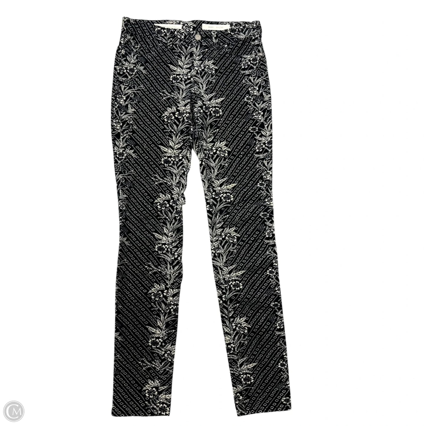 Pants Corduroy By Pilcro In Black & Cream, Size: 4
