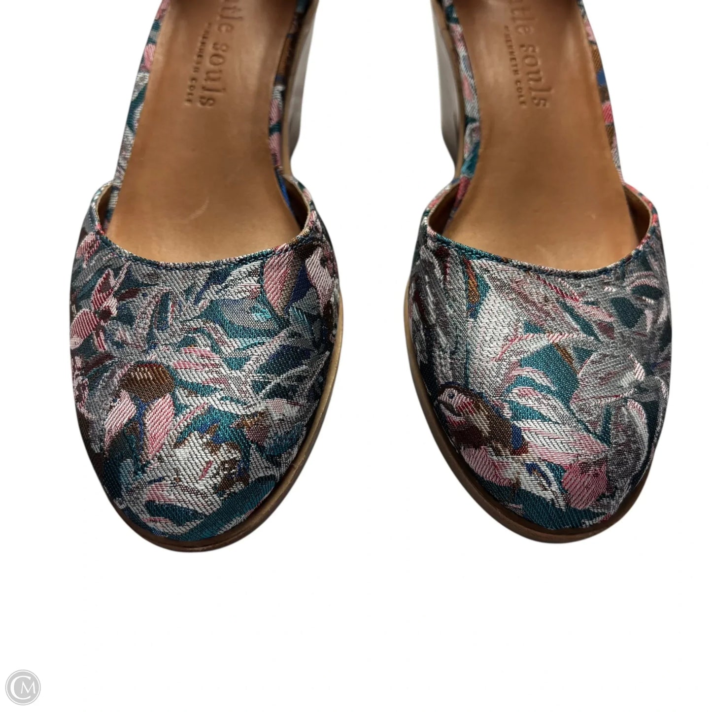 Shoes Heels Block By Gentle Souls In Floral Print, Size: 8