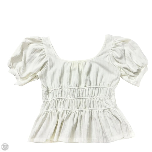 Top Short Sleeve By Maeve In White, Size: M