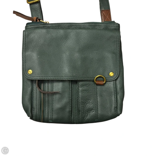 Crossbody Leather By Fossil, Size: Medium