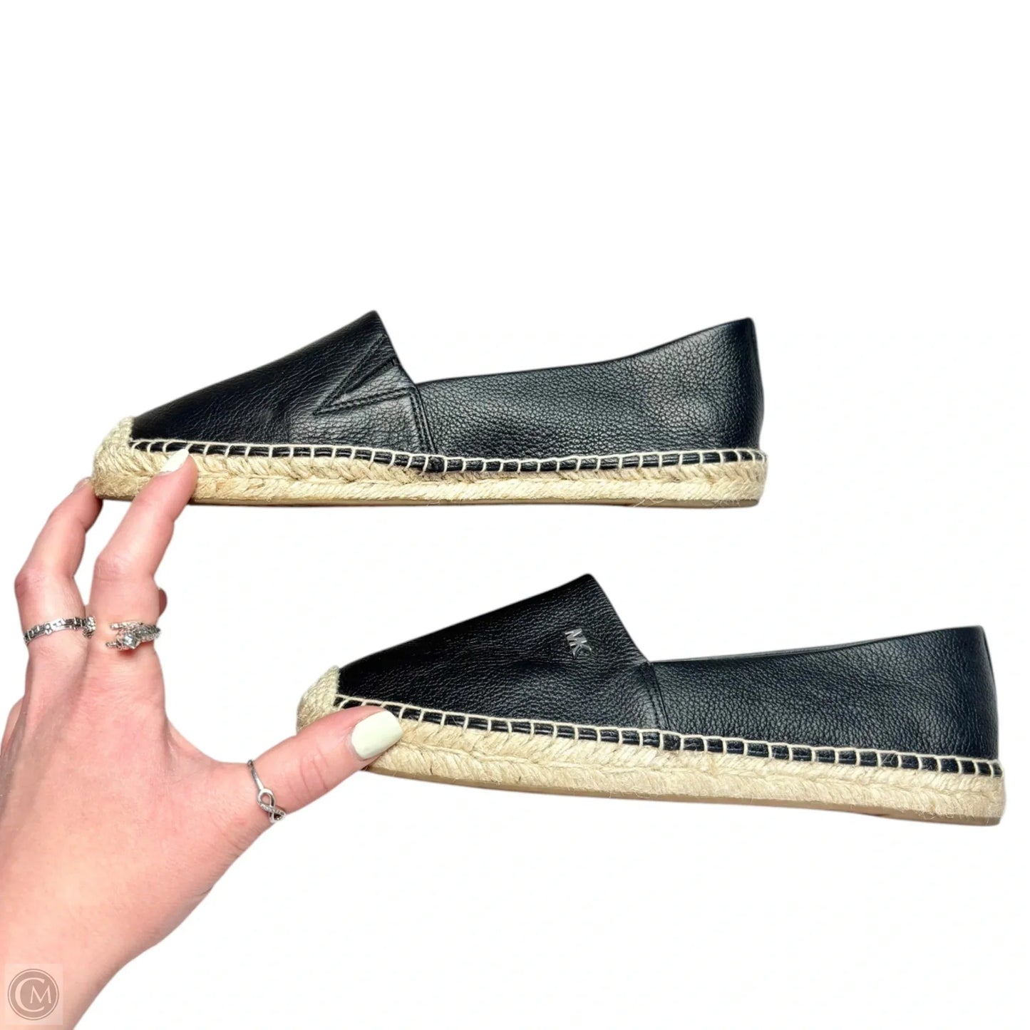 Shoes Flats By Michael By Michael Kors In Black & Cream, Size: 7