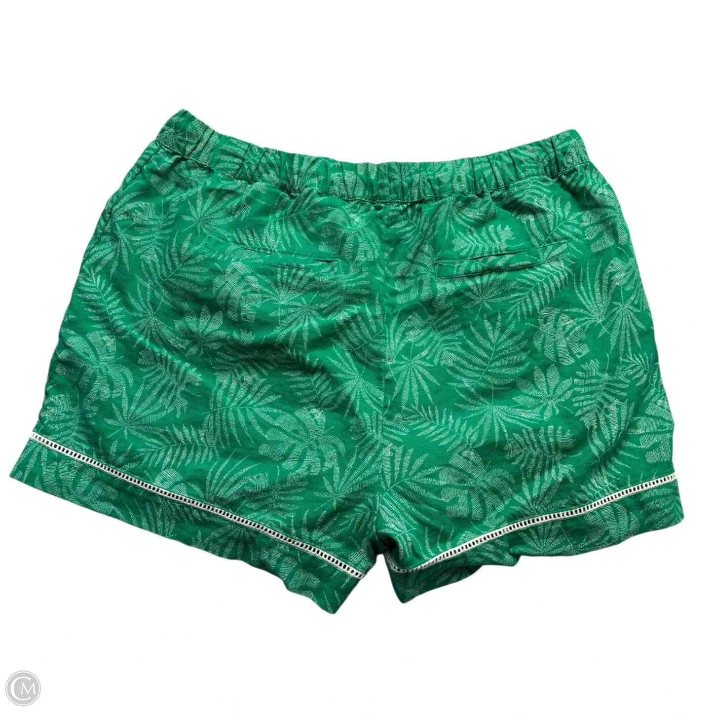 Shorts By C And C In Green & White, Size: L