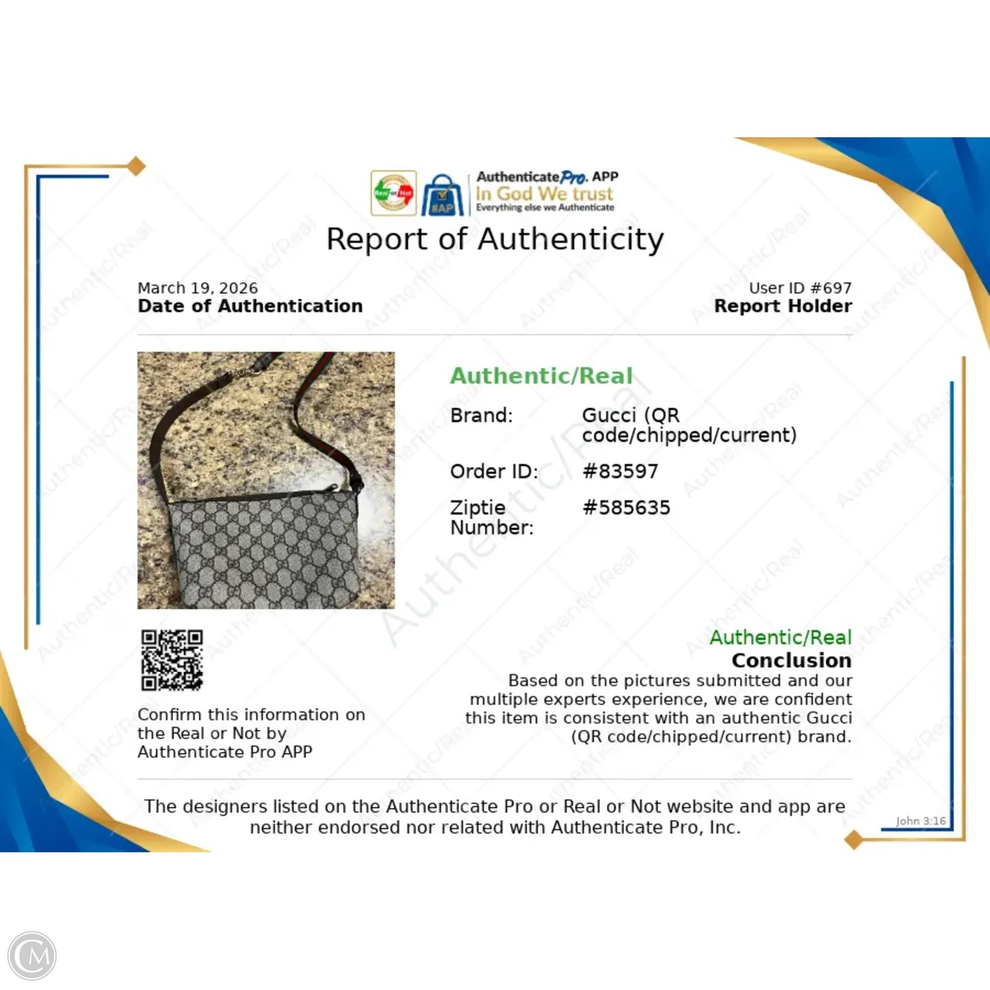 Handbag Luxury Designer By Gucci, Size: Medium