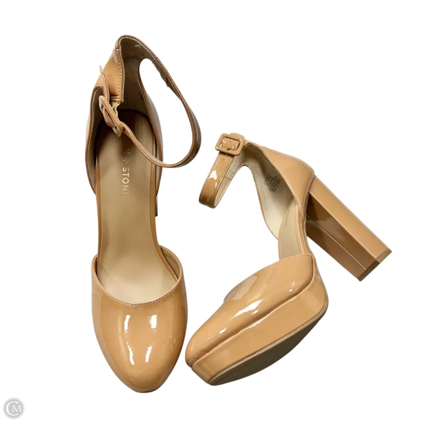 Shoes Heels Platform By Sun + Stone In Tan, Size: 10