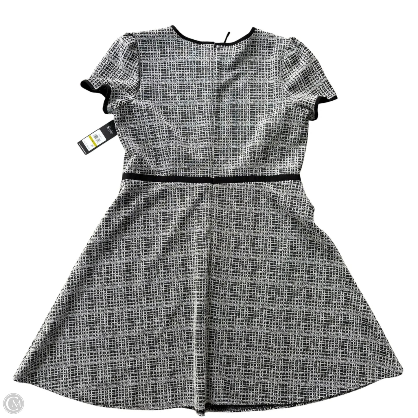 Dress Designer By Karl Lagerfeld In Black & White, Size: L