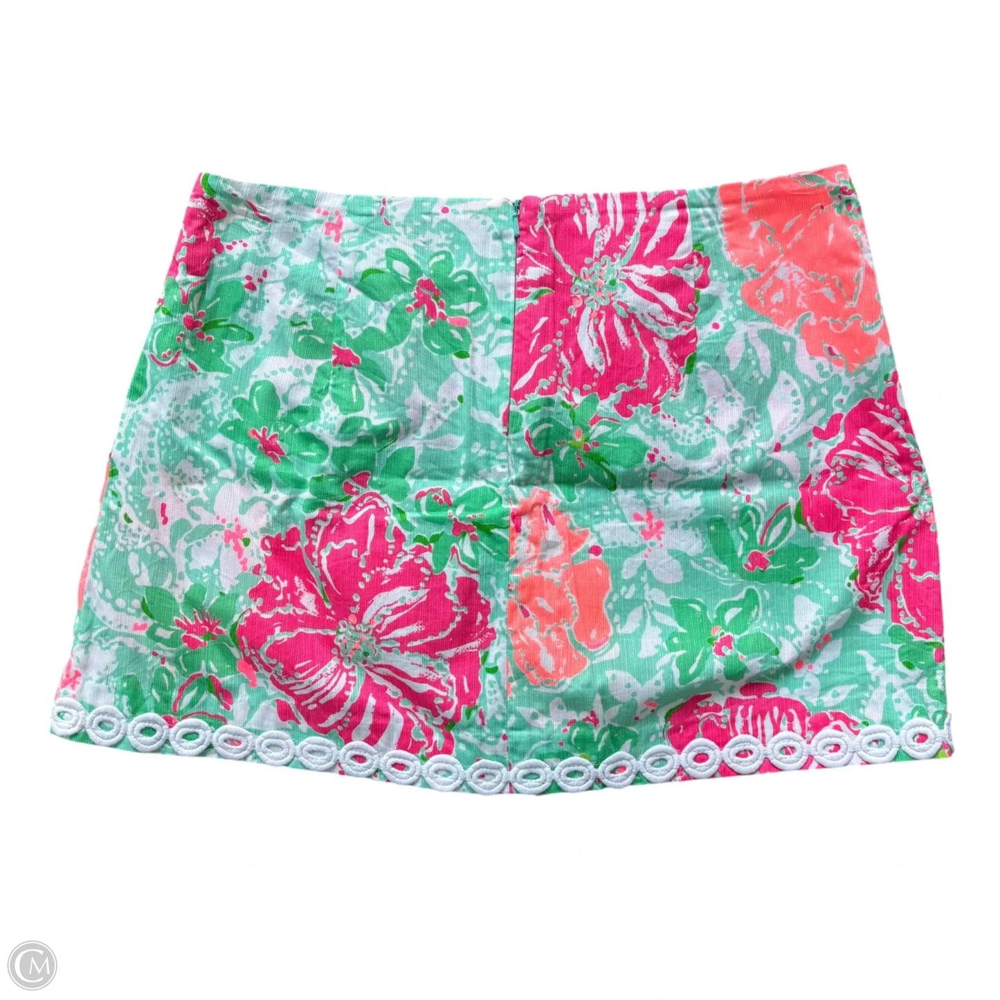 Skirt Designer By Lilly Pulitzer In Green & Pink, Size: 6