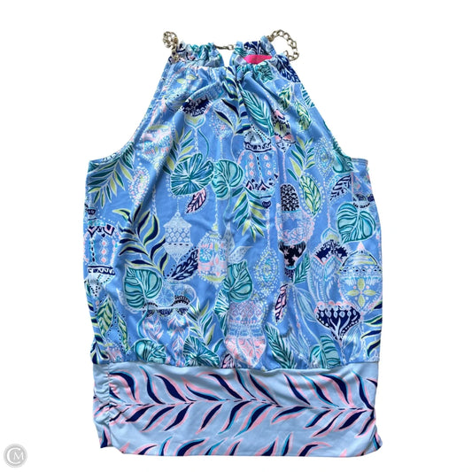 Top Sleeveless Designer By Lilly Pulitzer In Blue, Size: M