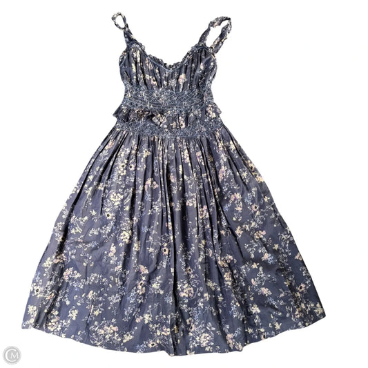 Dress Casual Midi By Anthropologie In Purple, Size: M