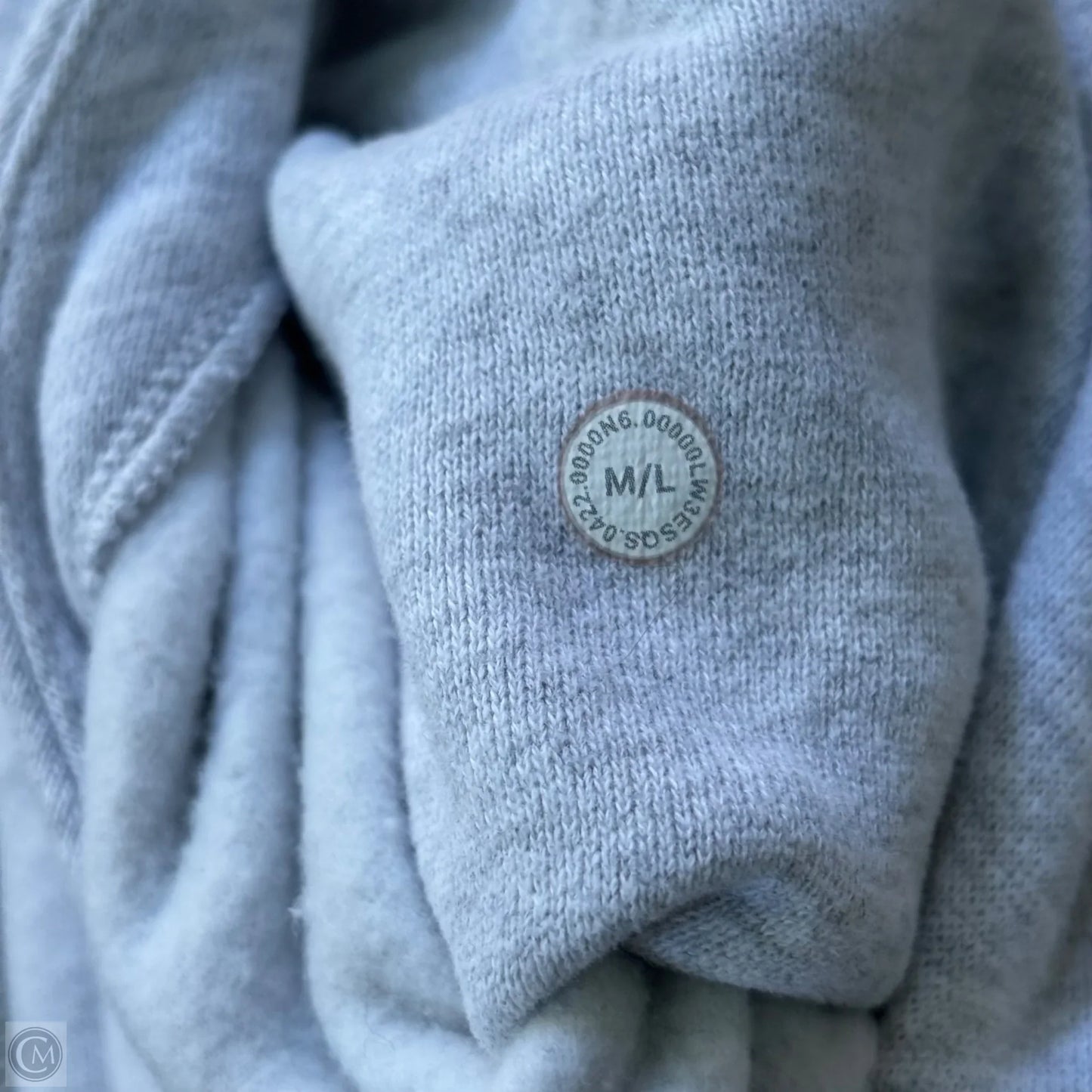 Athletic Sweatshirt Hoodie By Lululemon In Grey, Size: M