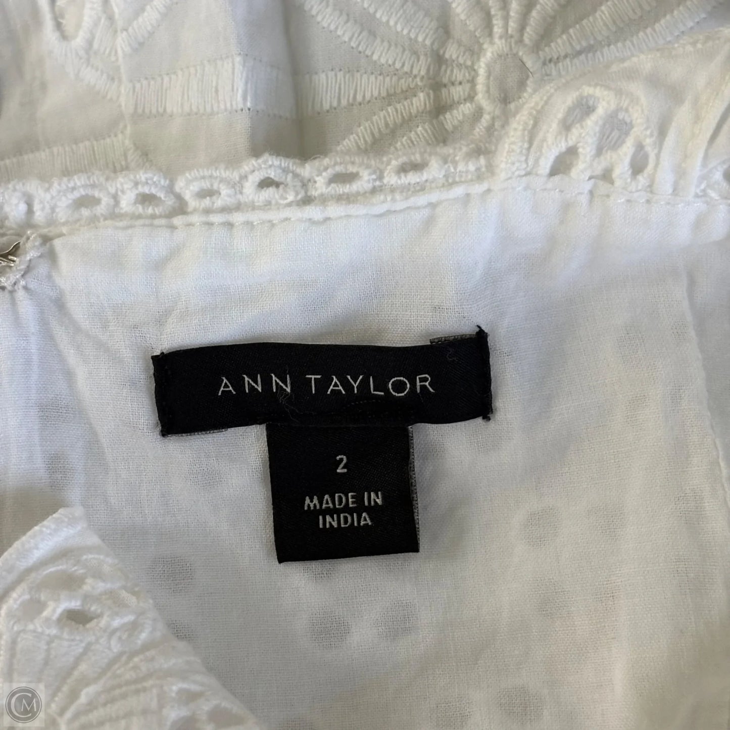 Dress Casual Midi By Ann Taylor In White, Size: Xs