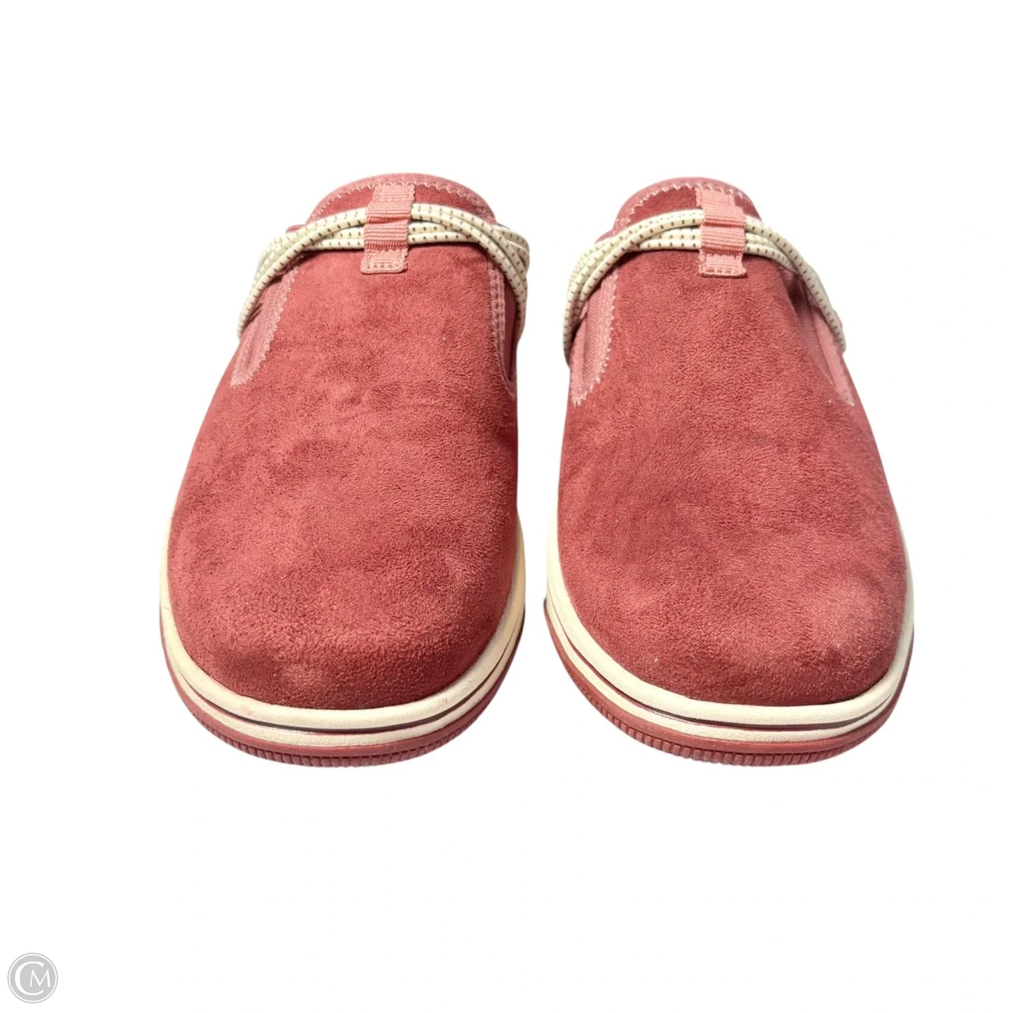 Shoes Flats By Clarks In Maroon, Size: 9