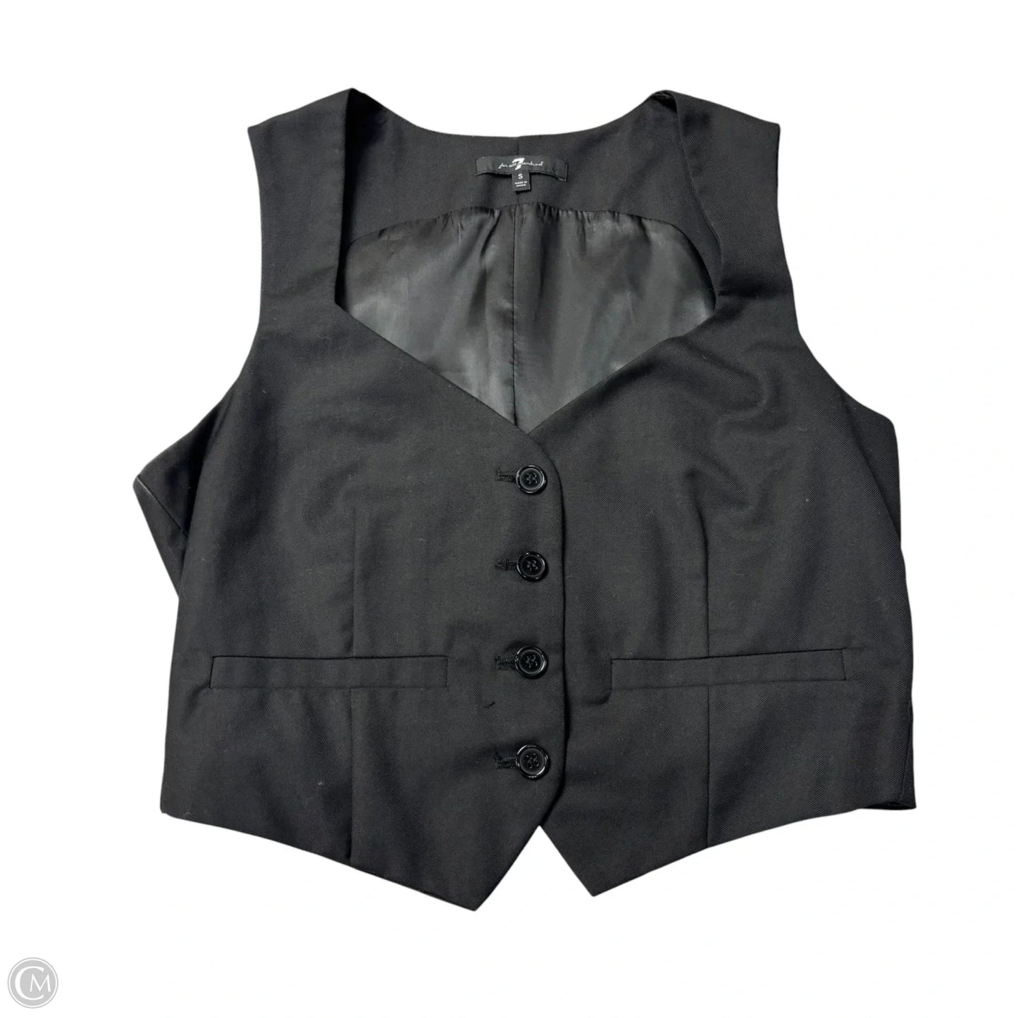 Vest Other By 7 For All Mankind In Black, Size: S