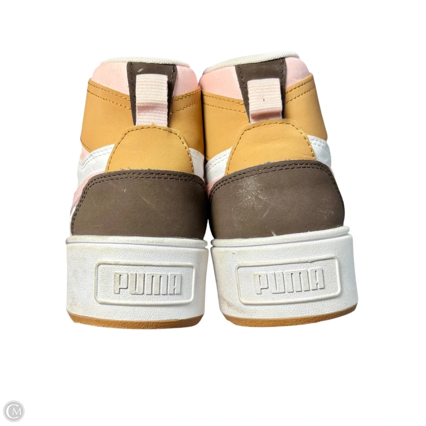 Shoes Sneakers By Puma In Brown & Pink, Size: 10