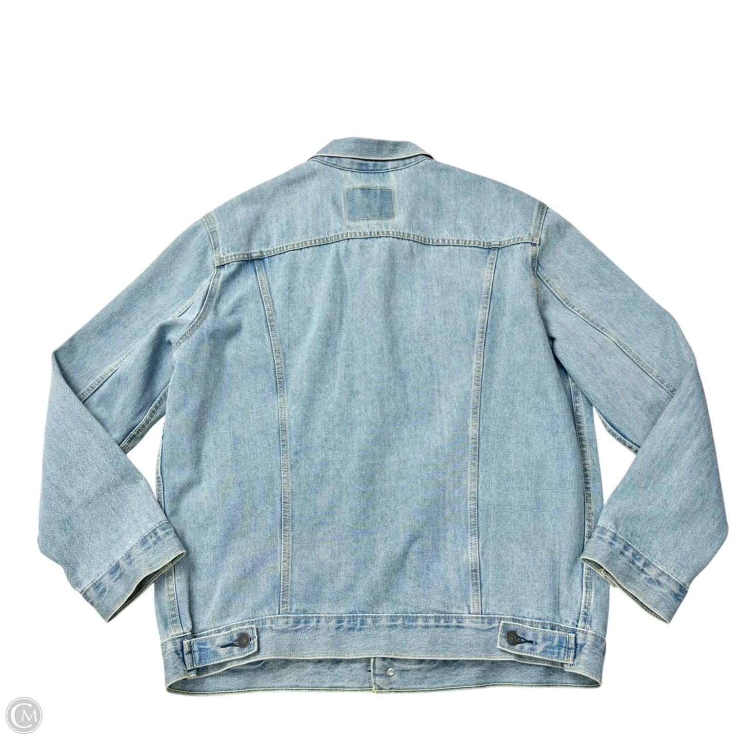 Jacket Denim By Levis In Blue Denim, Size: Xxl