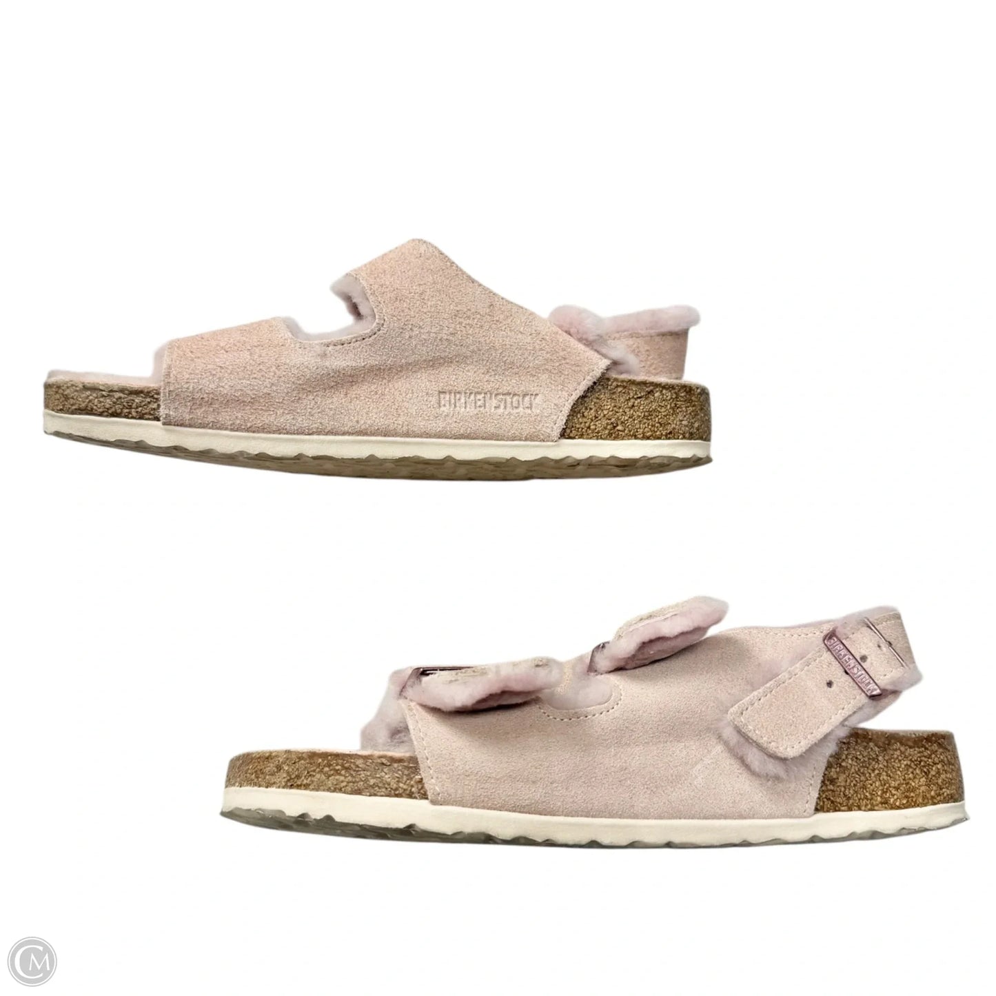 Sandals Flats By Birkenstock In Pink, Size: 9