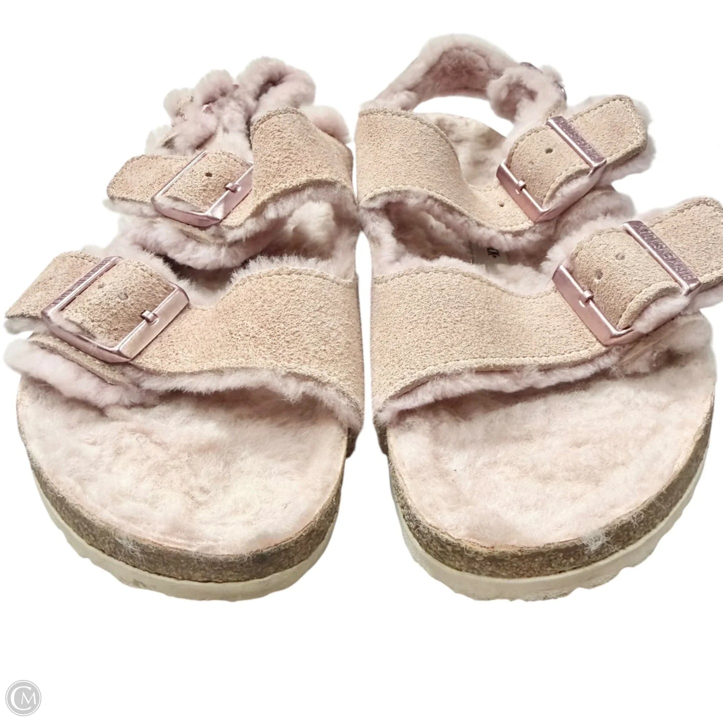 Sandals Flats By Birkenstock In Pink, Size: 9