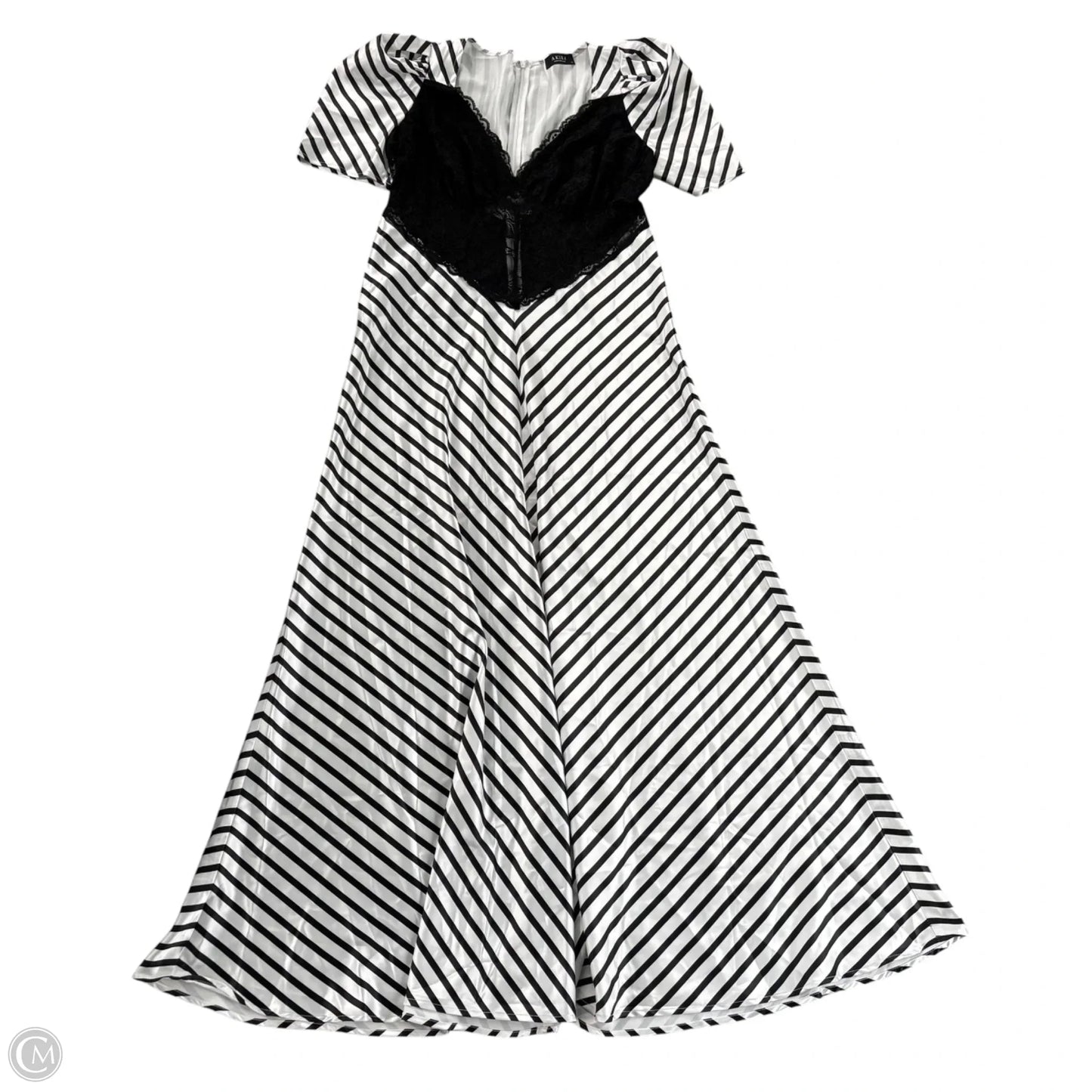 Dress Casual Maxi By Akira In Black & White, Size: 1x