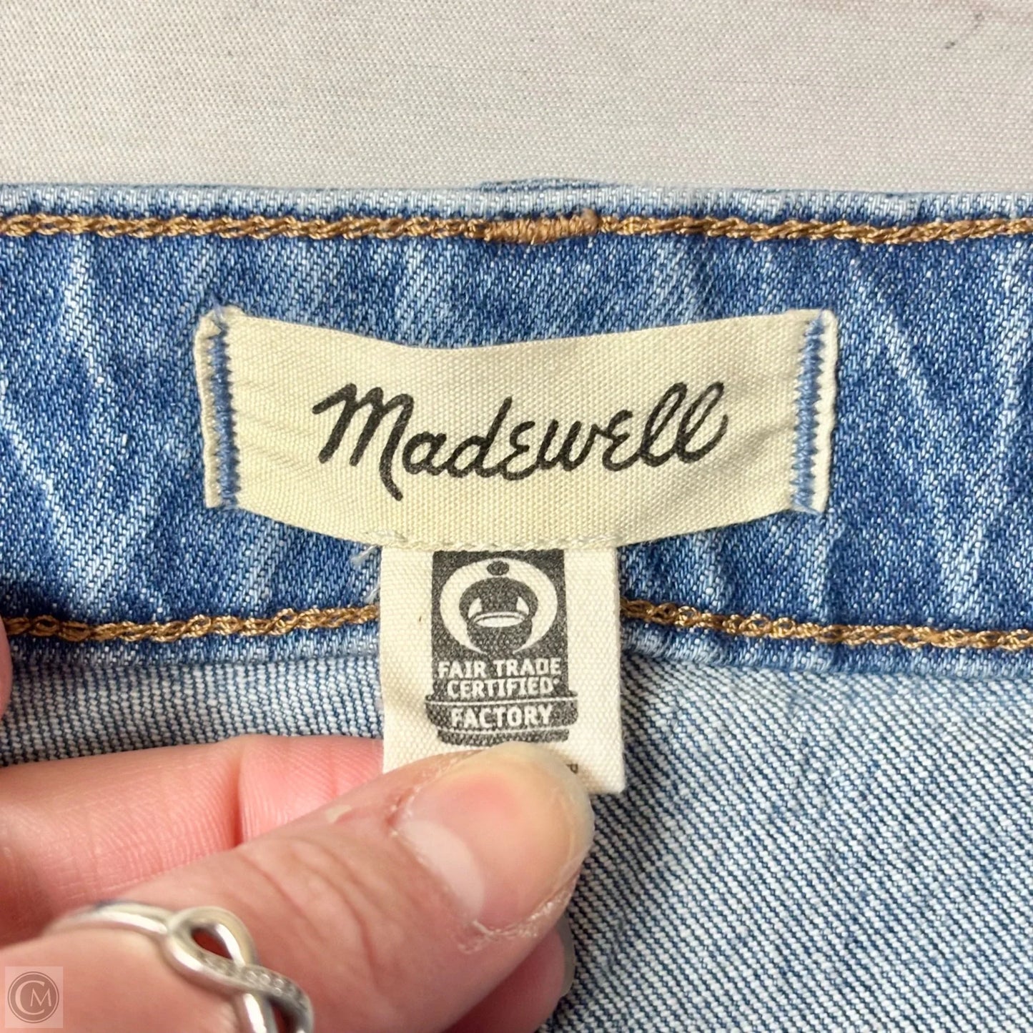 Jeans Wide Leg By Madewell In Blue Denim, Size: 4