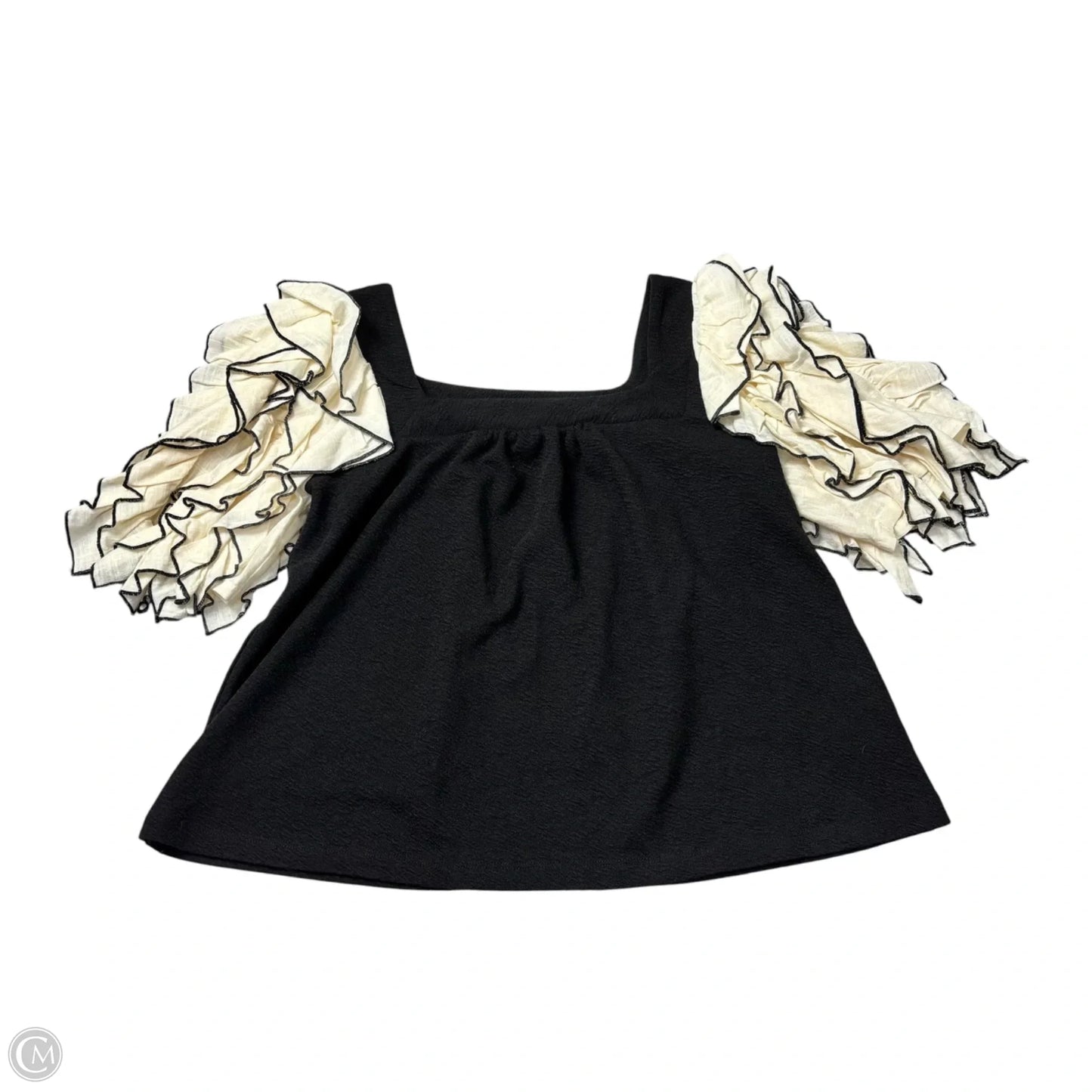 Top Short Sleeve By Sunday In Brooklyn In Black & White, Size: S