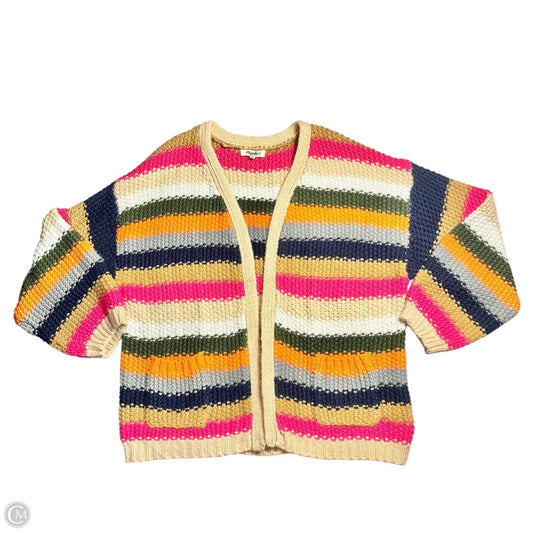 Sweater Cardigan By Haptics In Striped Pattern, Size: 3x