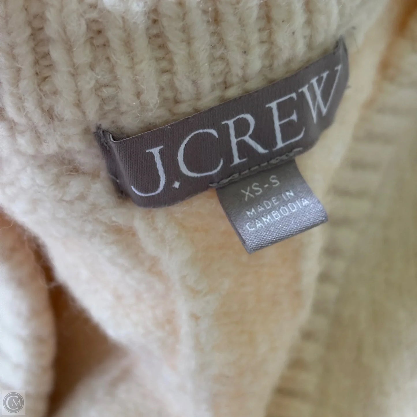 Sweater Cardigan By J. Crew In Cream, Size: Xs