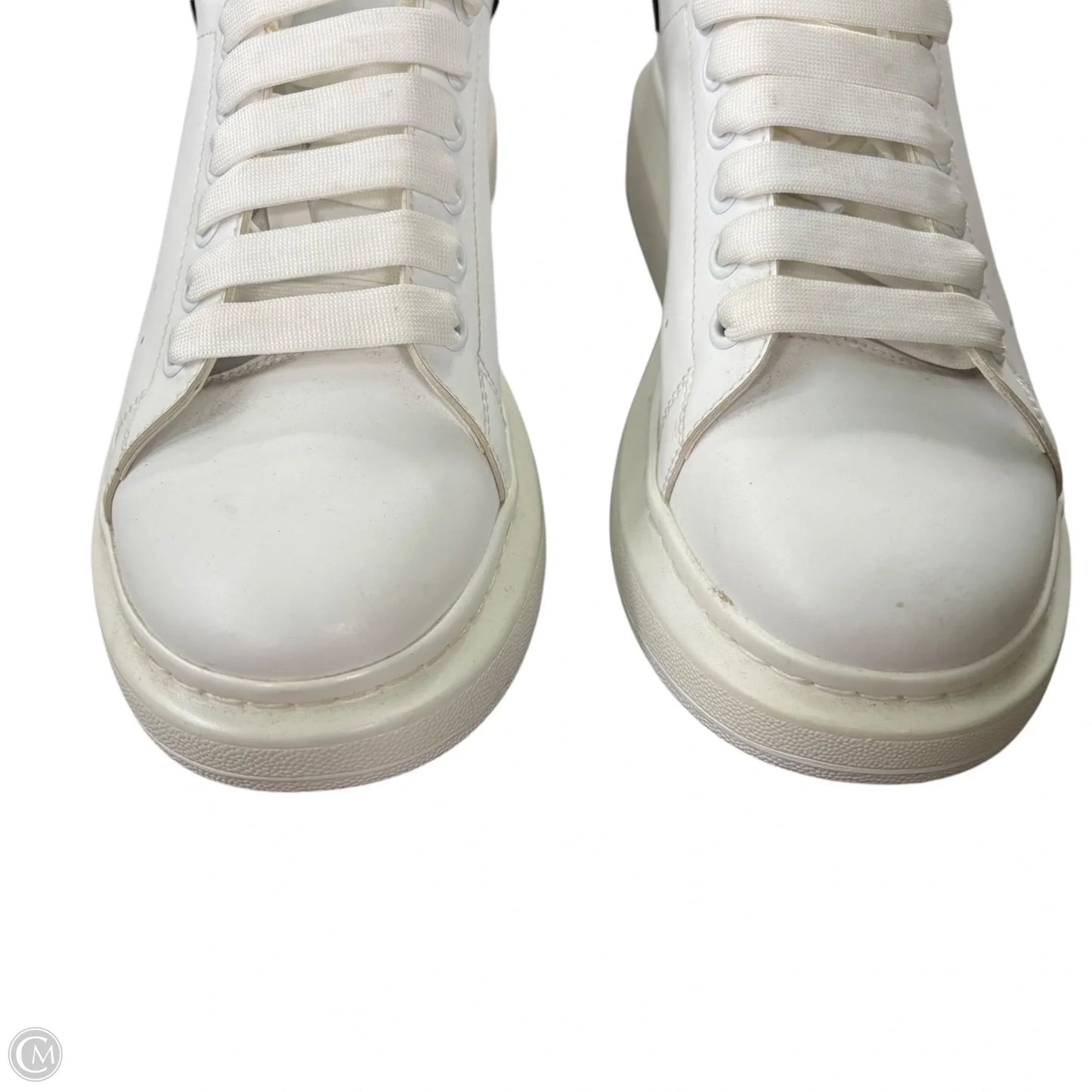 Shoes Luxury Designer By Alexander Mcqueen In Black & White, Size: 9.5