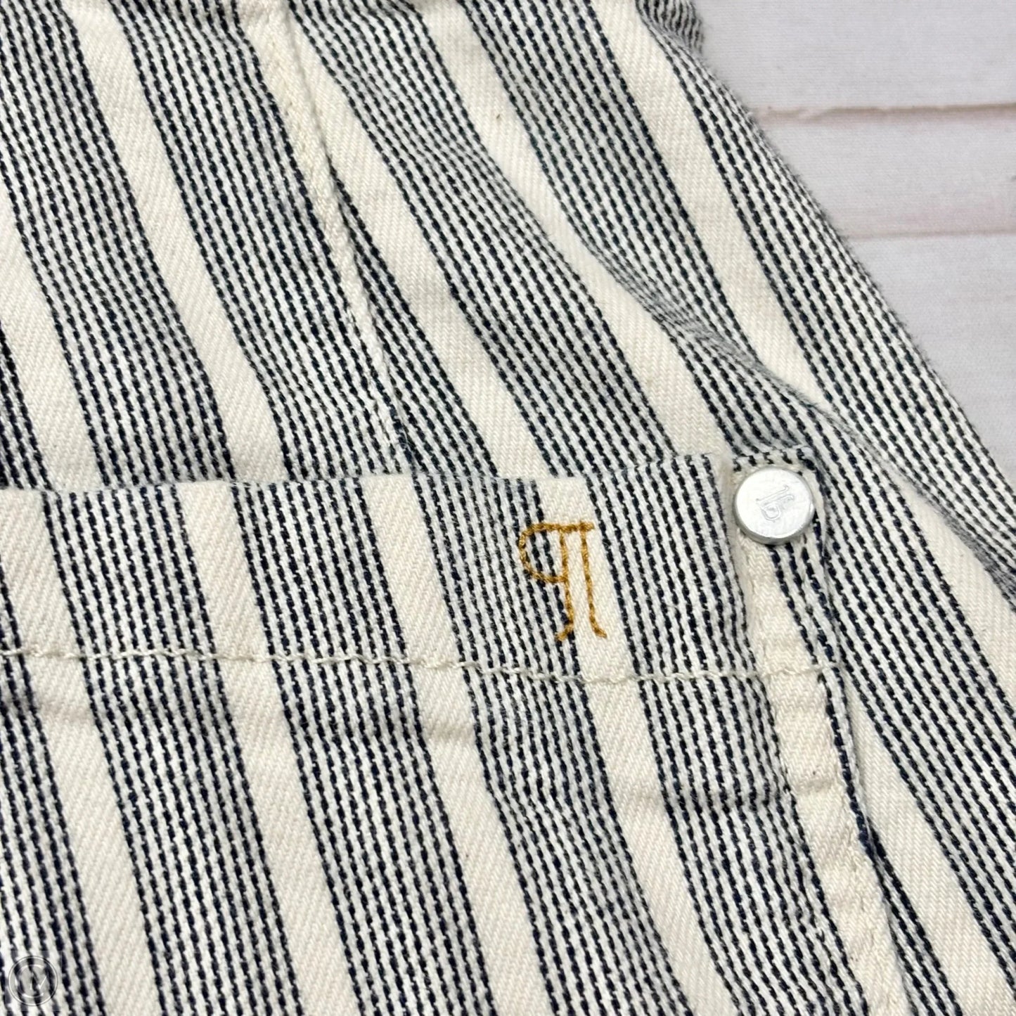 Romper By Pilcro In Grey & White, Size: Sp