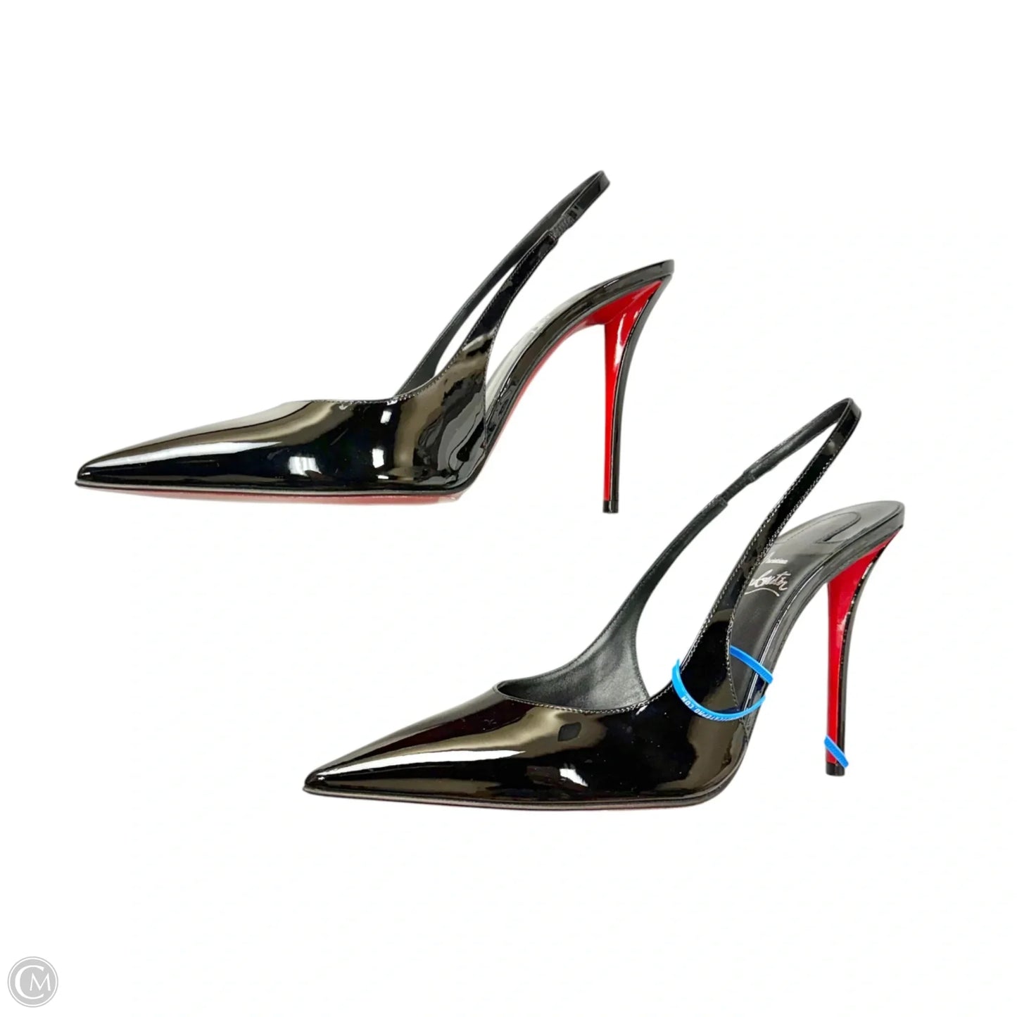 Shoes Luxury Designer By Christian Louboutin In Black, Size: 9.5