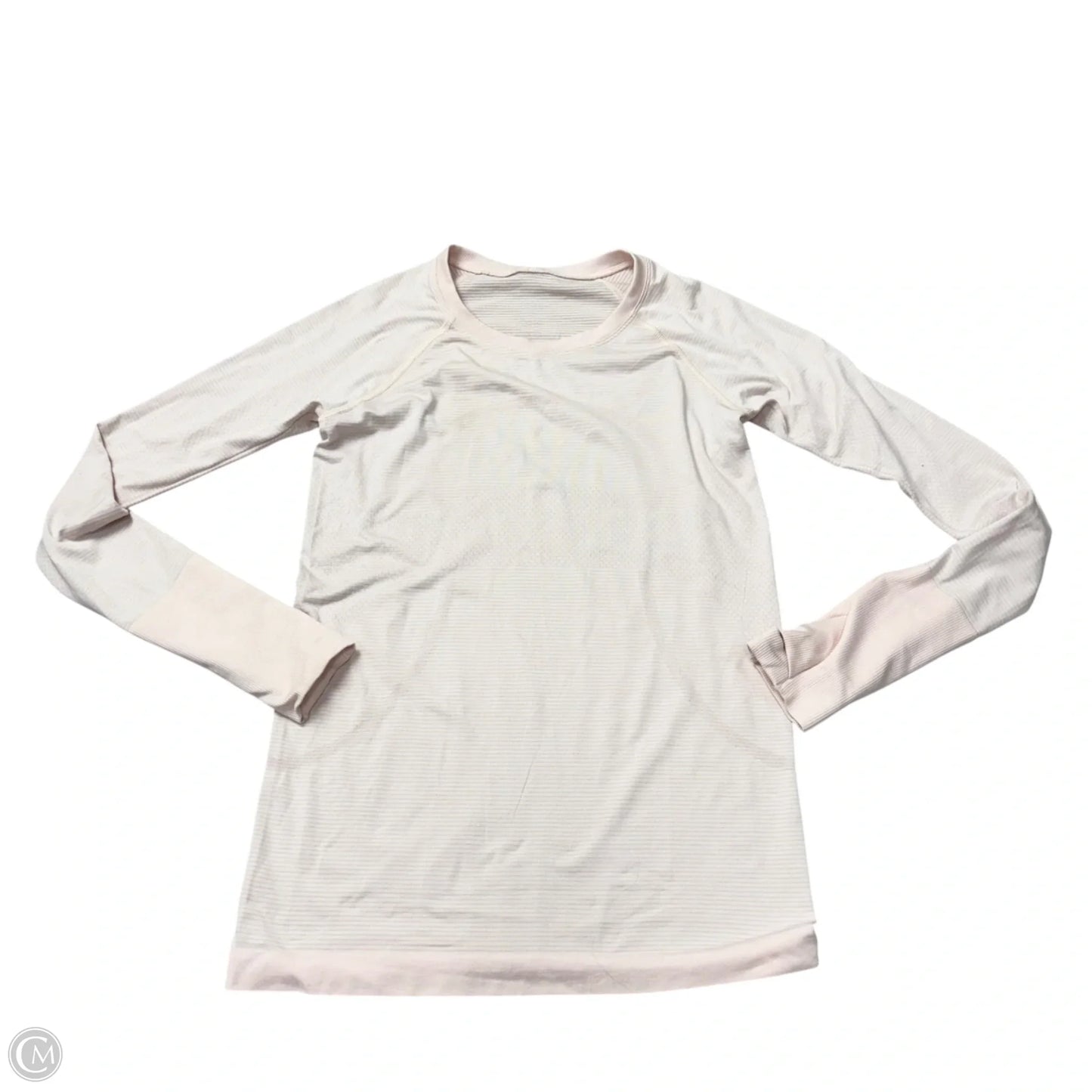 Athletic Top Long Sleeve Crewneck By Lululemon In Pink, Size: S
