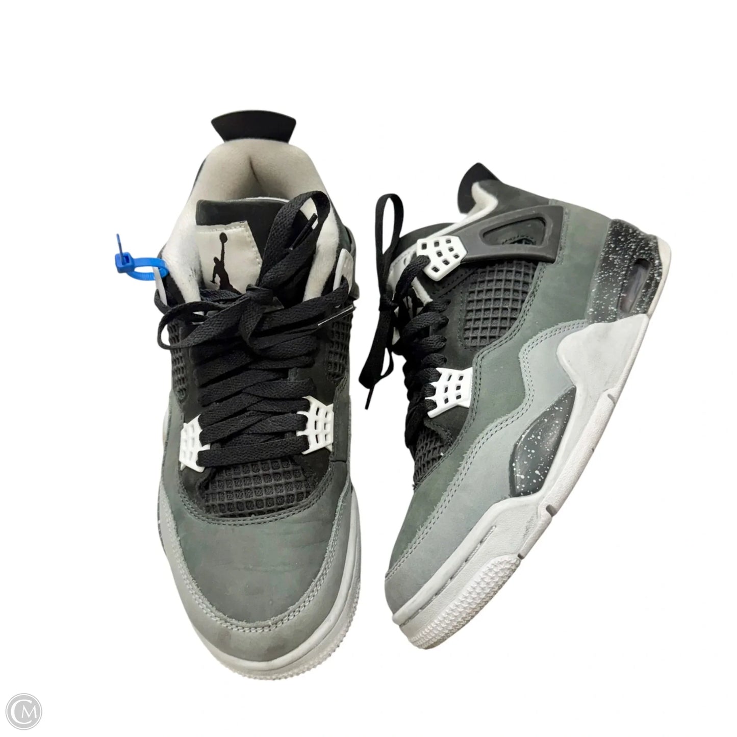 Shoes Luxury Designer By Jordan In Grey & White, Size: 10