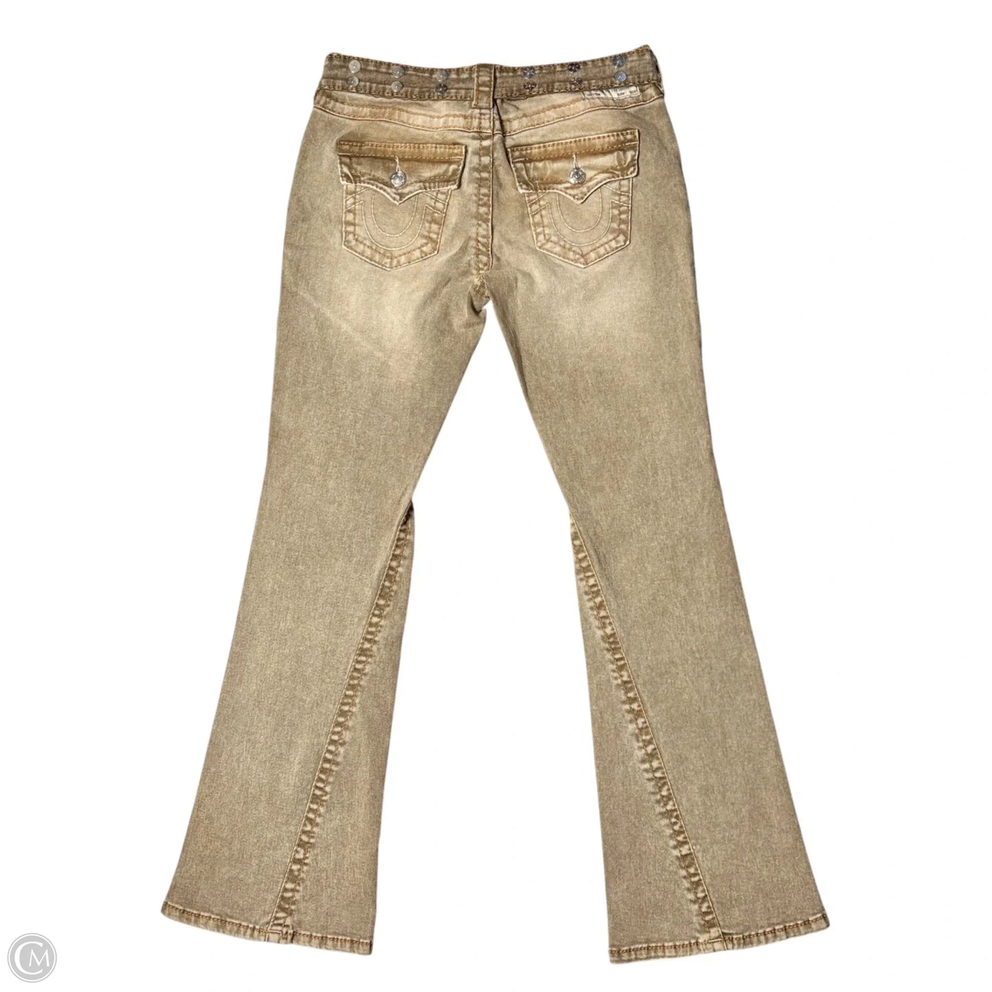 Jeans Flared By True Religion In Brown Denim, Size: 8