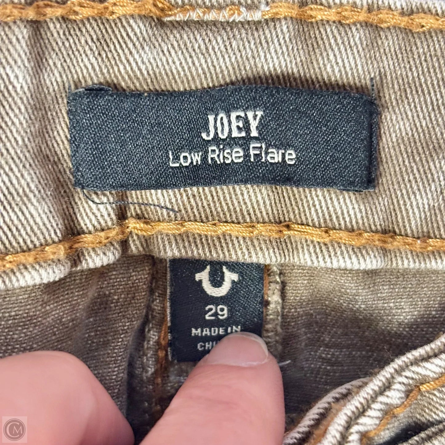 Jeans Flared By True Religion In Brown Denim, Size: 8