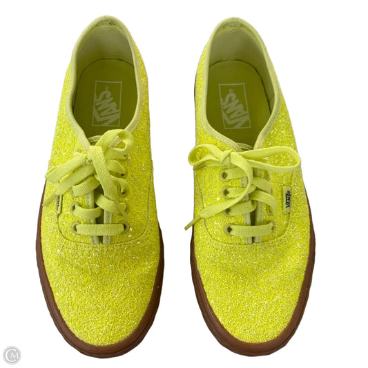 Shoes Sneakers By Vans In Yellow, Size: 9