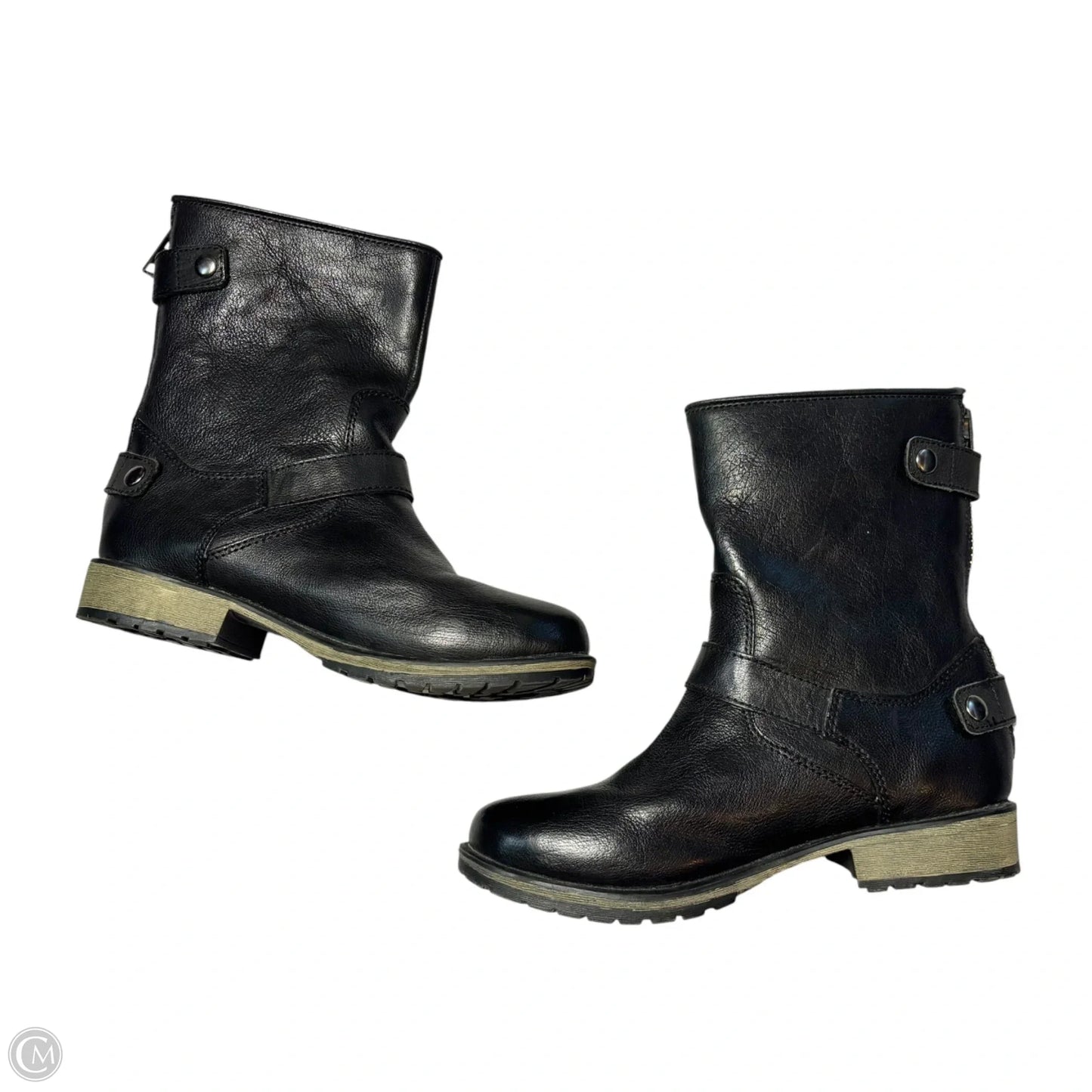 Boots Ankle Flats By Skechers In Black, Size: 8
