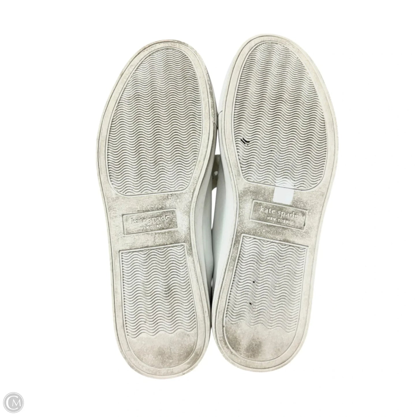 Shoes Designer By Kate Spade In Blue & White, Size: 7.5