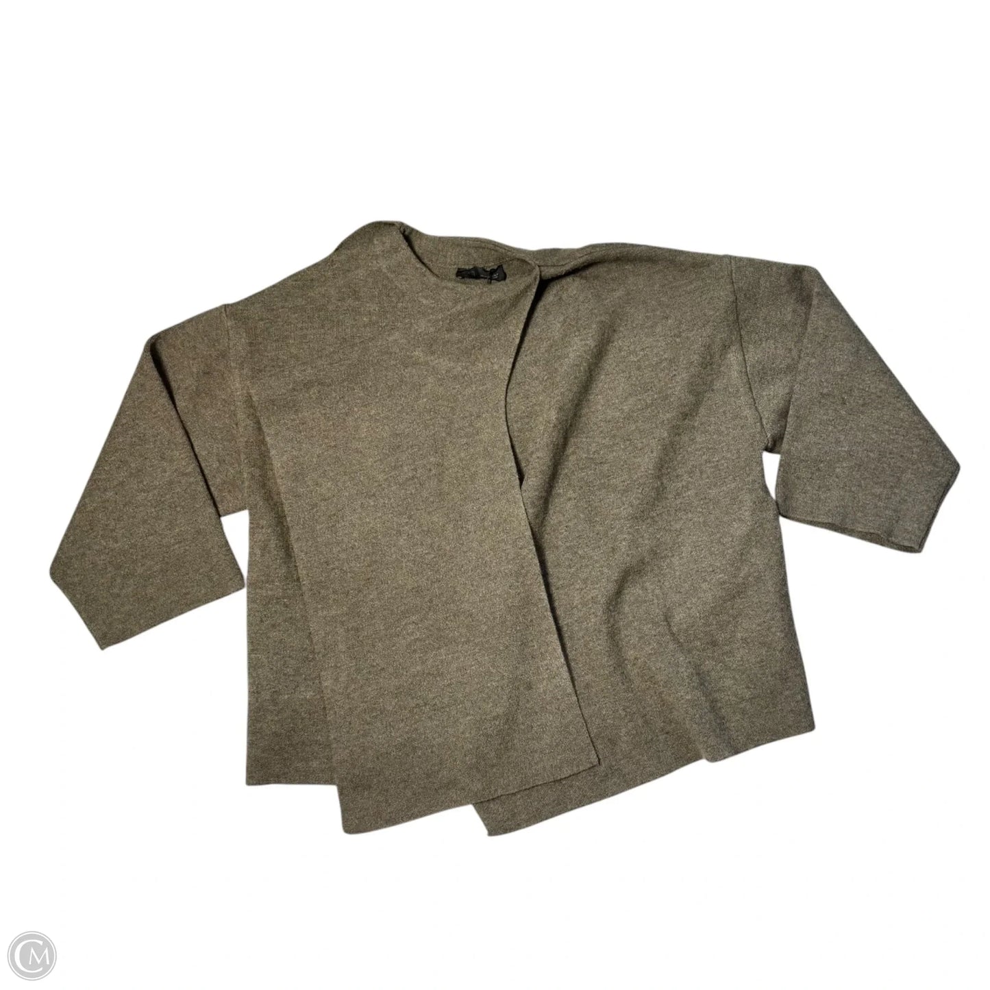 Sweatshirt Collar By Zara In Brown, Size: L