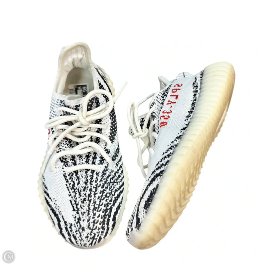 Shoes Luxury Designer By Yeezy In Zebra Print, Size: 8.5