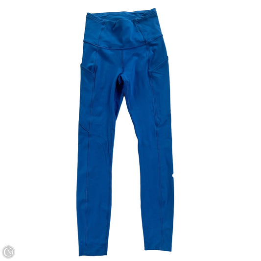 Athletic Leggings By Lululemon In Blue, Size: Xs