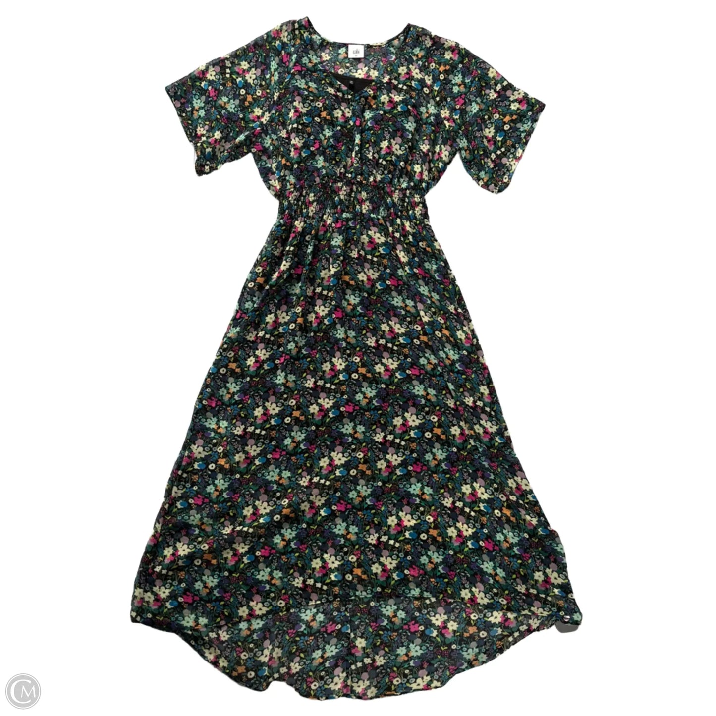 Dress Casual Maxi By Cabi In Floral Print, Size: Xs