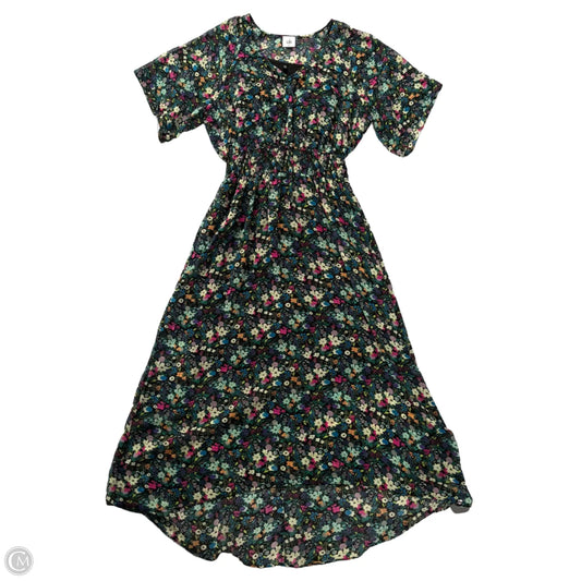 Dress Casual Maxi By Cabi In Floral Print, Size: Xs