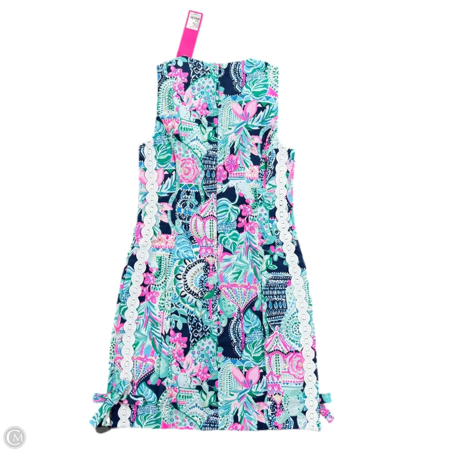 Dress Designer By Lilly Pulitzer In Blue & Green, Size: 0