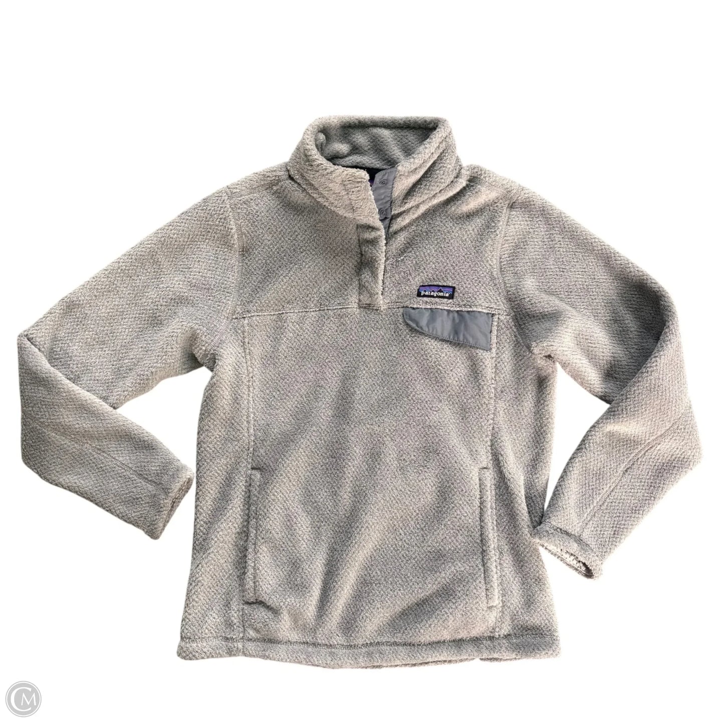 Coat Faux Fur & Sherpa By Patagonia In Grey, Size: M