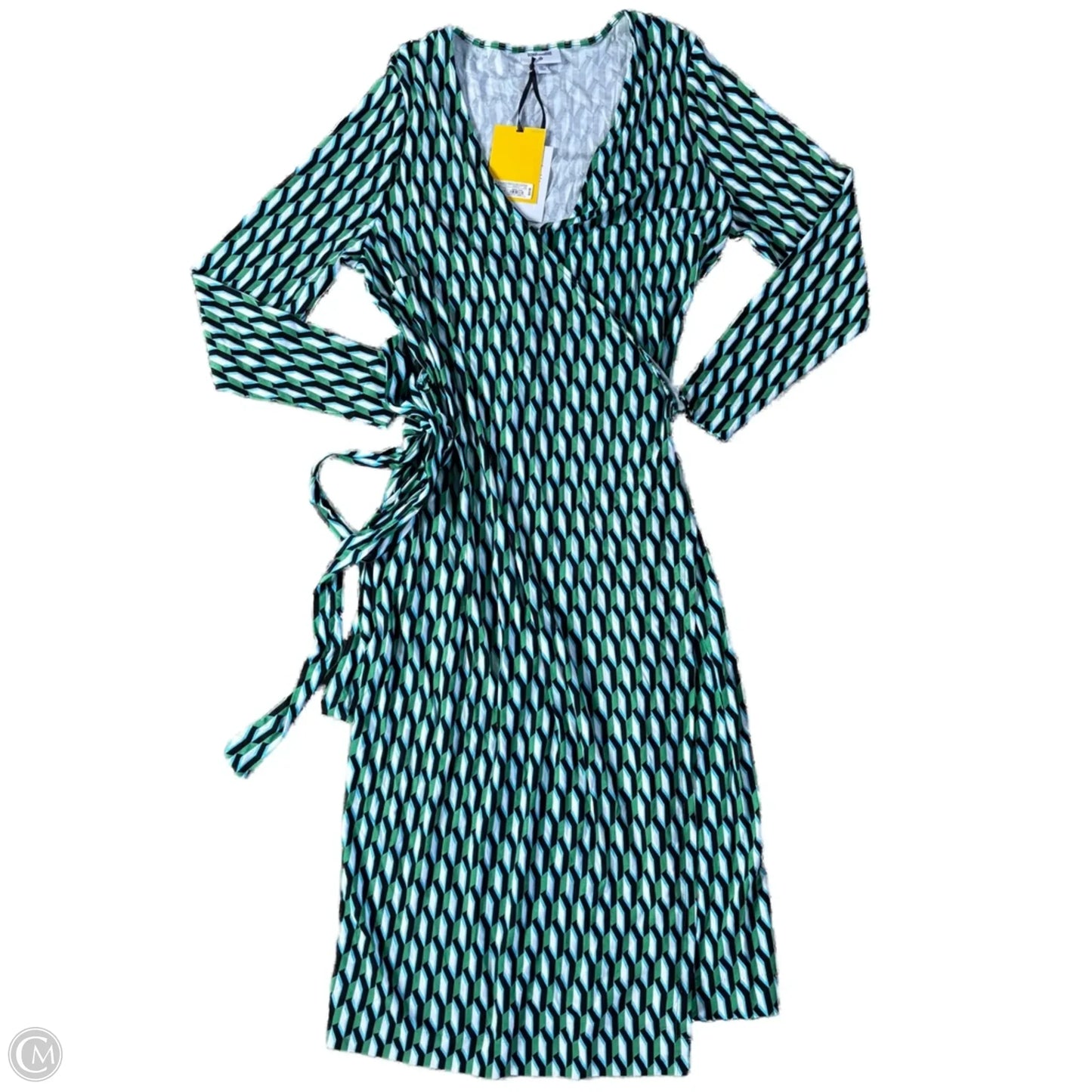 Dress Casual Midi By Target-designer In Blue & Green, Size: Xxl