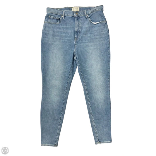Jeans Skinny By Everlane In Blue Denim, Size: 18