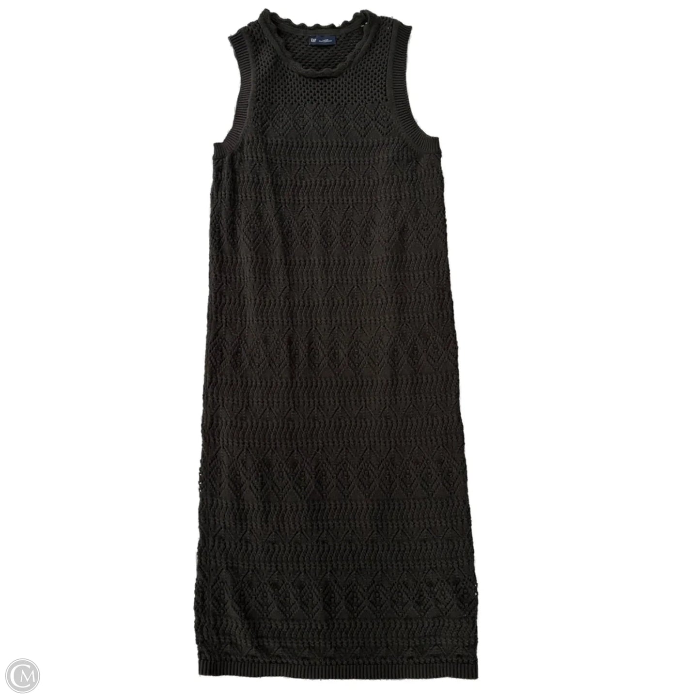 Dress Casual Midi By Gap In Black, Size: M