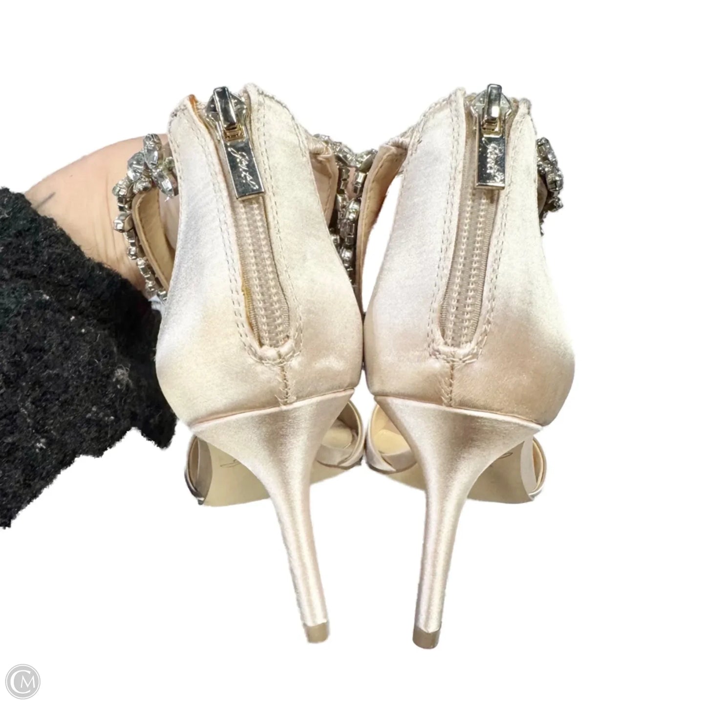 Shoes Heels Kitten By Badgley Mischka In Cream, Size: 6.5