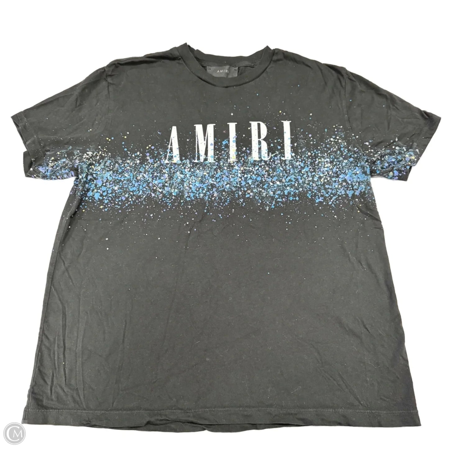 Top Short Sleeve Designer By Amiri In Black, Size: S