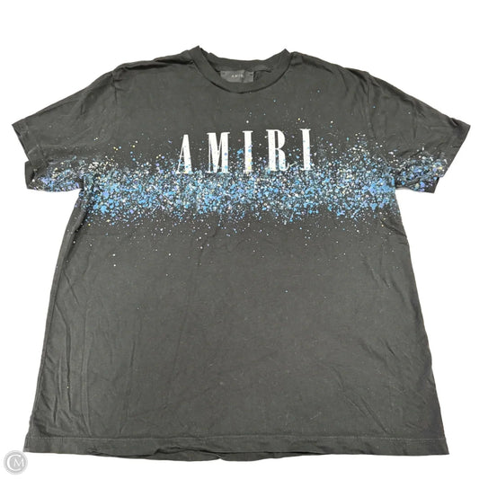 Top Short Sleeve Designer By Amiri In Black, Size: S