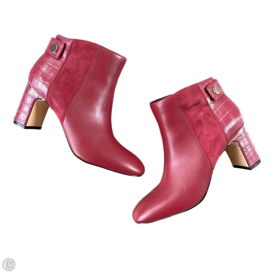 Boots Ankle Heels By White House Black Market In Pink, Size: 8