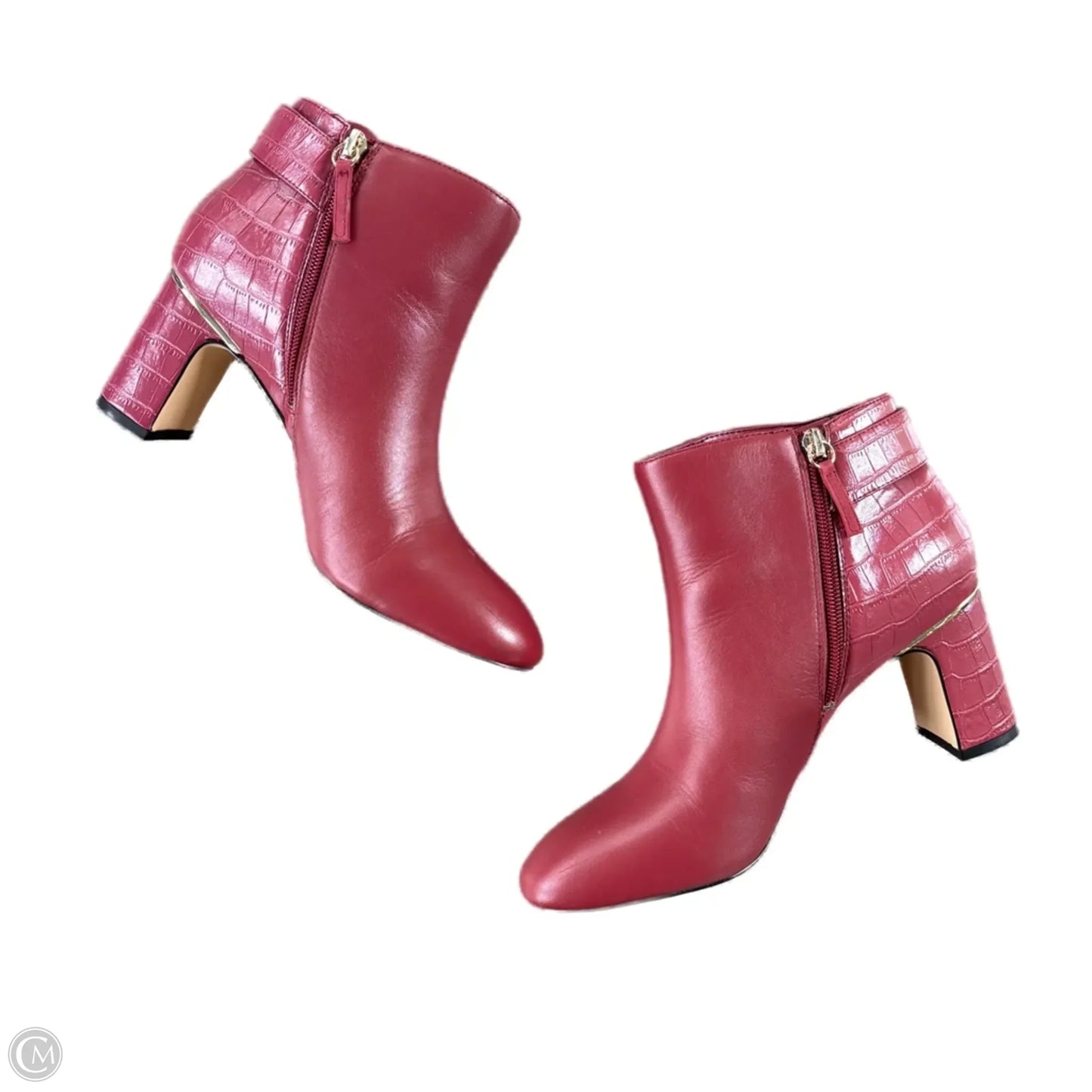 Boots Ankle Heels By White House Black Market In Pink, Size: 8